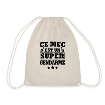 super gendarme / cadeau humour gendarme - Sac de sport léger - nature - Devant