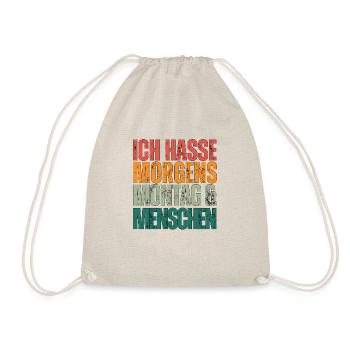 Montag und Morgens - Turnbeutel - Natur - Vorne