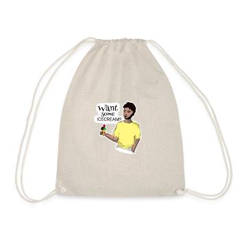 Want some Icecream? - Drawstring Bag - nature - Front