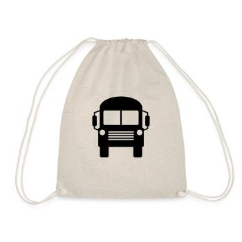 Schulbus Bus - Turnbeutel - Natur - Vorne
