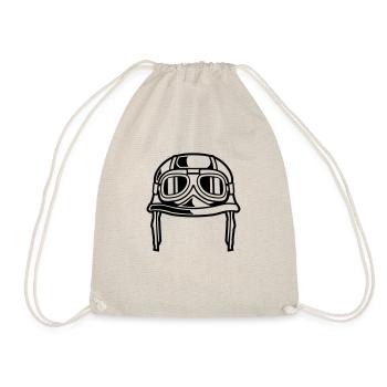 Motorrad Helm - Turnbeutel - Natur - Vorne