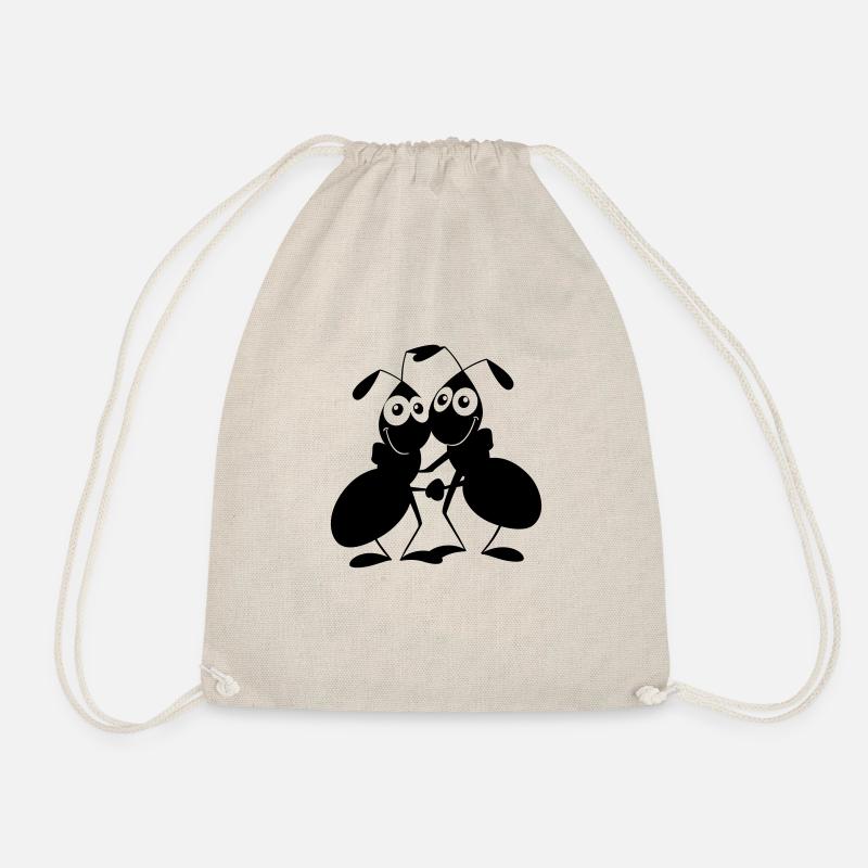 couple ant - Drawstring Bag - nature