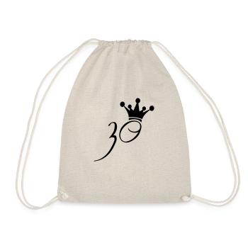 Couronne Roi Reine 30 princesse - Sac de sport léger - nature - Devant