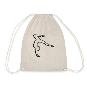 Gymnaste, gymnaste - Sac de sport léger - nature - Devant