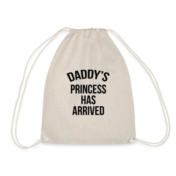 Daddy's princess has arrived - Drawstring Bag - nature - Front