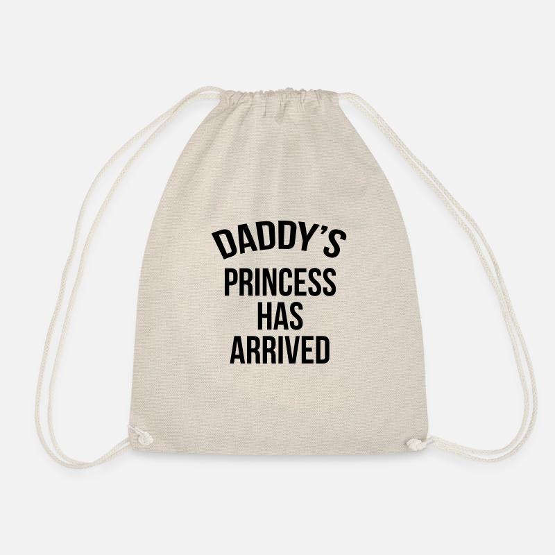 Daddy's princess has arrived - Drawstring Bag - nature