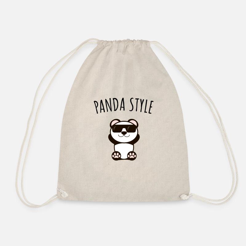 Panda-Stil, Humor Panda-Stil - Turnbeutel - Natur
