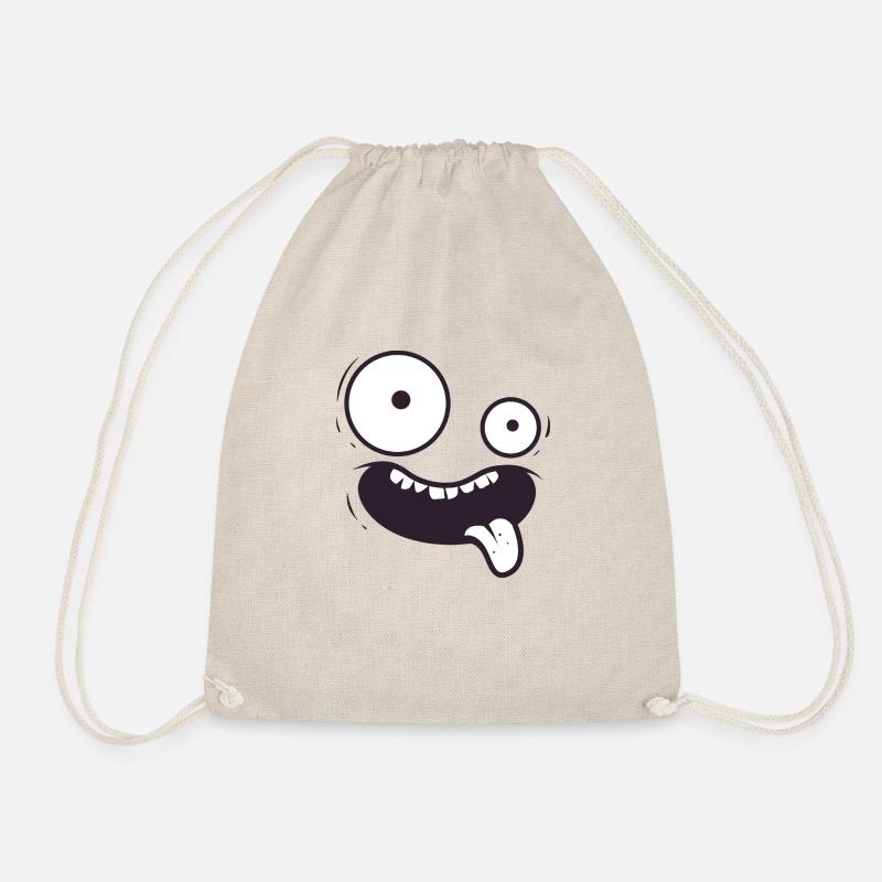 Crazy Face - Turnbeutel - Natur