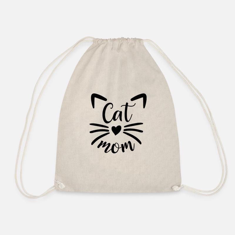 Cat mom - Turnbeutel - Natur