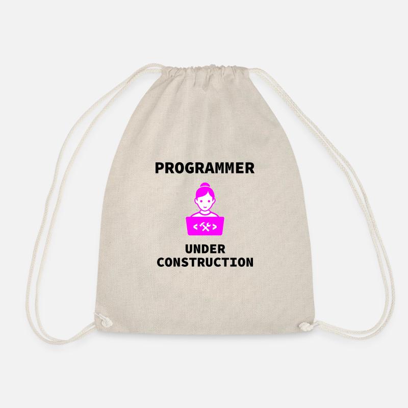 Girl Programmer Under Construction, Dev Girl - Turnbeutel - Natur