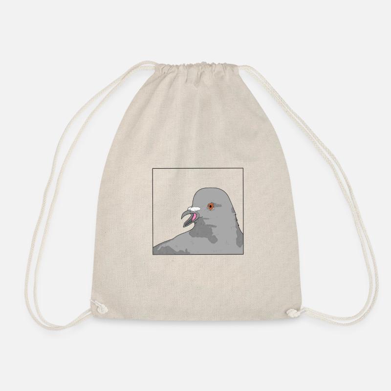 Pigeon / Taube - Turnbeutel - Natur