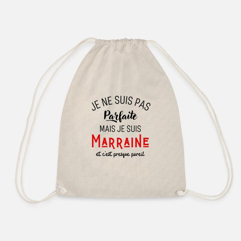 Pas parfaite mais marraine - Sac de sport léger - nature