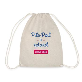 Pile Poil en retard Comme d'hab - Sac de sport léger - nature - Devant
