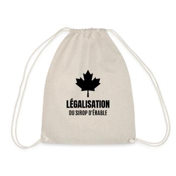 légalisation du sirop d'érable - Sac de sport léger - nature - Devant