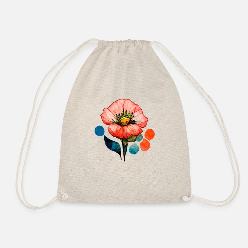 Flower - Drawstring Bag - nature