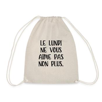 le lundi ne vous aime pas non plus - Sac de sport léger - nature - Devant
