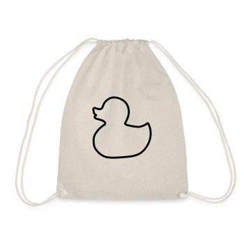 Badeente Kontur Quietscheente Icon Umriss Grafik - Turnbeutel - Natur - Vorne