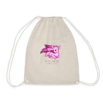 Ailé faon rose - Sac de sport léger - nature - Devant