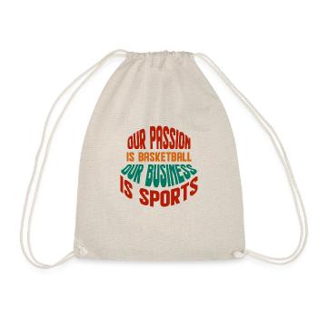 Our Passion Is Basketball - Drawstring Bag - nature - Front