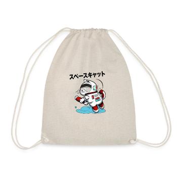 SPACE CAT JAPANESE - Drawstring Bag - nature - Front