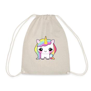 Bébé licorne - Sac de sport léger - nature - Devant