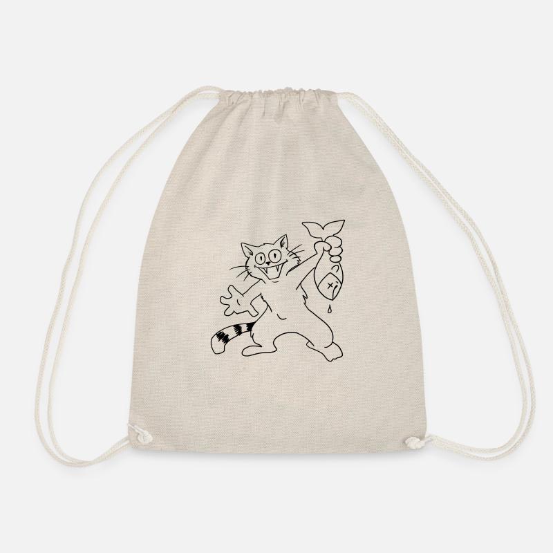 Catfish the Catfish - Drawstring Bag - nature