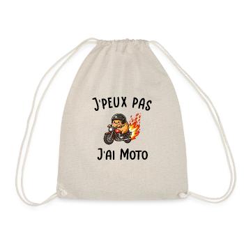 J'peux pas j'ai moto - Sac de sport léger - nature - Devant