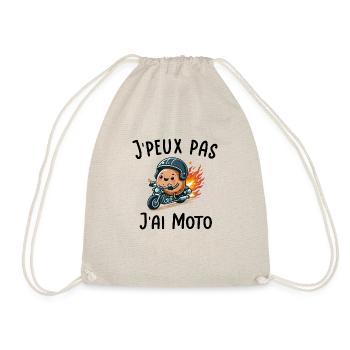 J'peux pas j ai moto - Sac de sport léger - nature - Devant