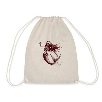 Sirène squelette - Blanc/Rouille - Sac de sport léger - nature - Devant