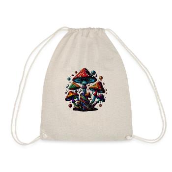Psychedelic Mushroom Magic - Drawstring Bag - nature - Front