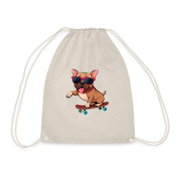 Chien cool en action - Sac de sport léger - nature - Devant