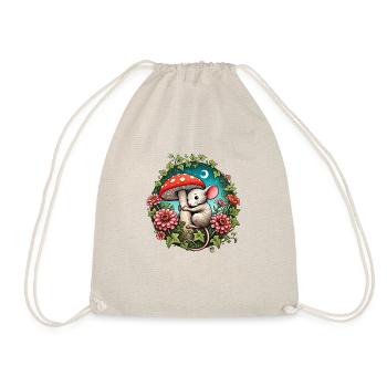 Mouse - Drawstring Bag - nature - Front