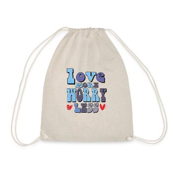 love moore worry less - Sac de sport léger - nature - Devant