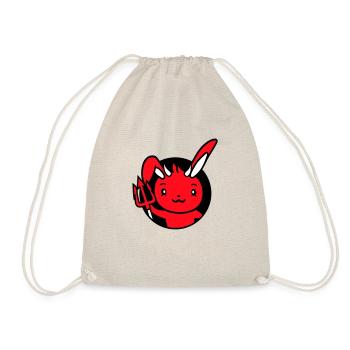 Bunny Devil Démon Mal Satan Enfer Trident Costume - Sac de sport léger - nature - Devant