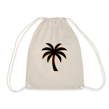 Palm Tree Icon - Drawstring Bag - nature - Front