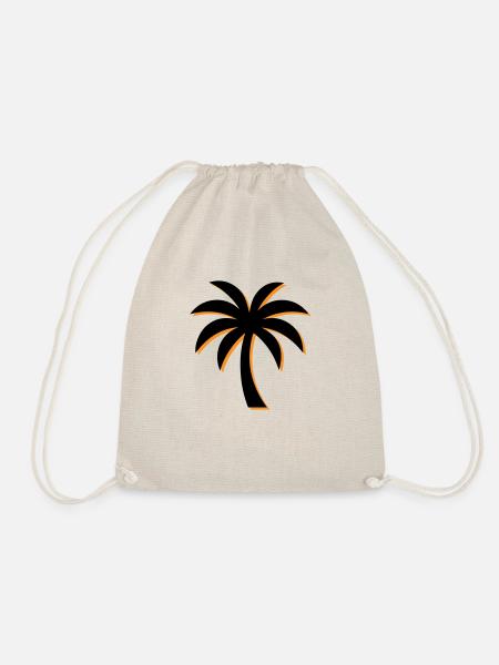 Palme Symbol - Turnbeutel - Natur