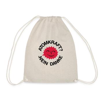 Atomkraft? Nein Danke! Logo lachende Sonne - Turnbeutel - Natur - Vorne