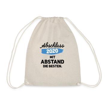 Abschluss 2020 Wir sind mit Abstand die Besten - Turnbeutel - Natur - Vorne