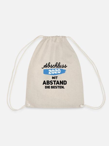 Abschluss 2020 Wir sind mit Abstand die Besten - Turnbeutel - Natur