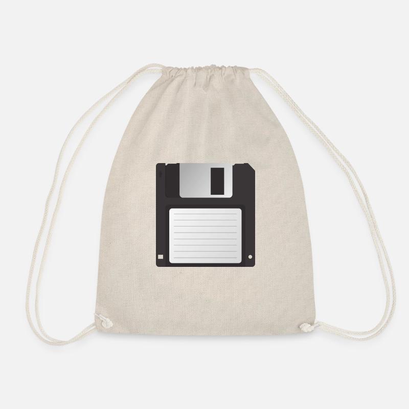 floppy DISK PC Disquette retro - Sac de sport léger - nature