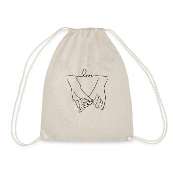 Holding Hands, Relationship, Love, Couple - Drawstring Bag - nature - Front
