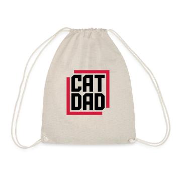 Cat Dad Logo Design - Turnbeutel - Natur - Vorne