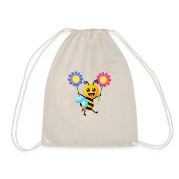 Cartoon Bumble Bee - Drawstring Bag - nature - Front