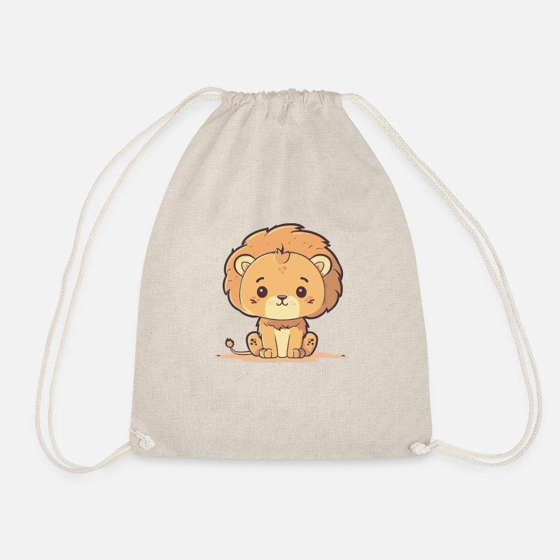 Lion cub - Drawstring Bag - nature