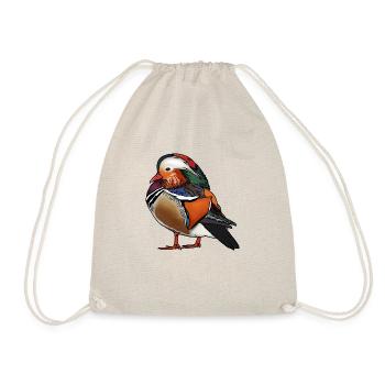 Mandarin duck colored - Drawstring Bag - nature - Front