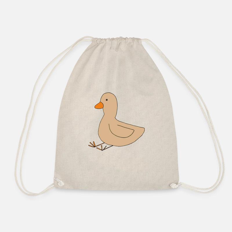 ente beige - Turnbeutel - Natur