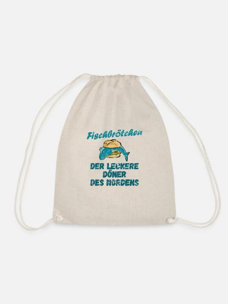Fischbrötchen - der leckere Döner des Nordens - Turnbeutel - Natur