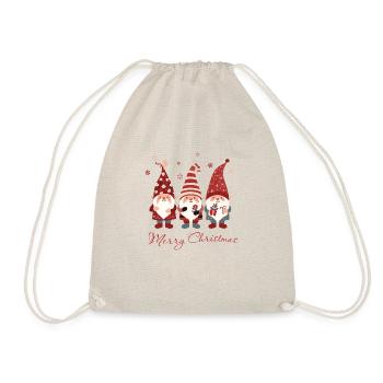 Trois nains de Noël drôle - Sac de sport léger - nature - Devant