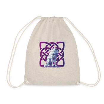 Loup, noeud celtique infini - Sac de sport léger - nature - Devant