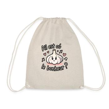 Ail est où le bonheur Design humouristique - Sac de sport léger - nature - Devant